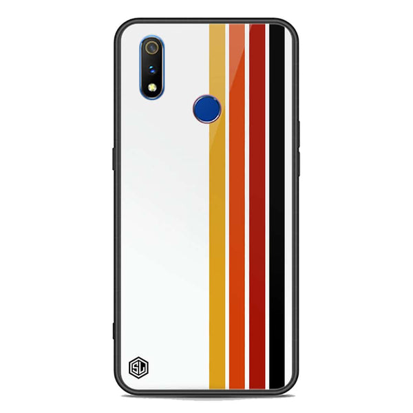 Retro Stripes Series Soft Phone Case - Premium Glass Case - Realme 3i