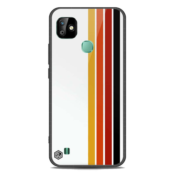 Retro Stripes Series Soft Phone Case - Premium Glass Case - Infinix Smart HD 2021