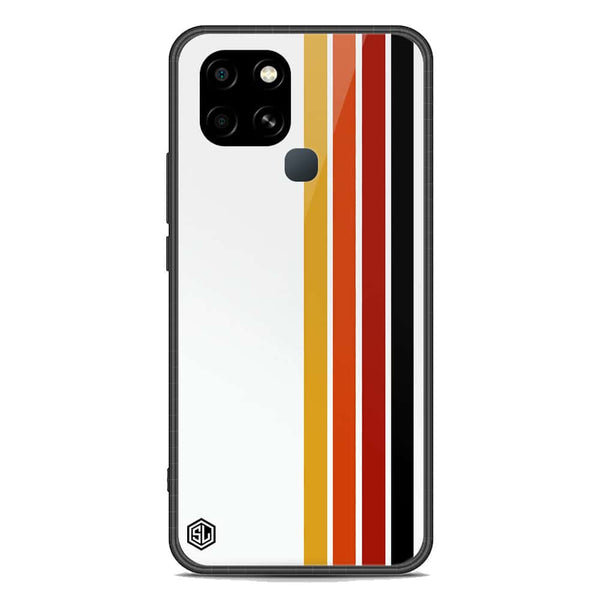 Retro Stripes Series Soft Phone Case - Premium Glass Case - Infinix Smart 6