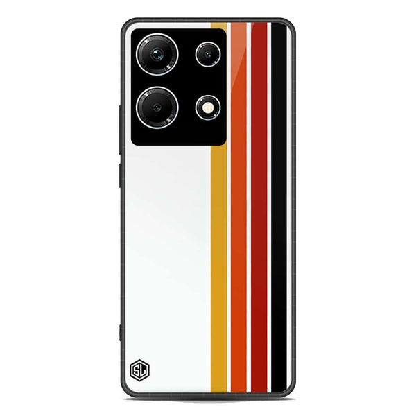 Retro Stripes Series Soft Phone Case - Premium Glass Case - Infinix Note 30