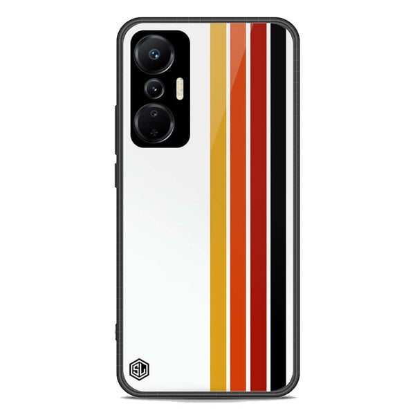 Retro Stripes Series Soft Phone Case - Premium Glass Case - Infinix Hot 20S