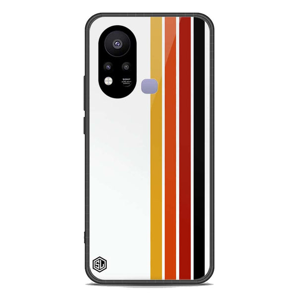 Retro Stripes Series Soft Phone Case - Premium Glass Case - Infinix Hot 11s