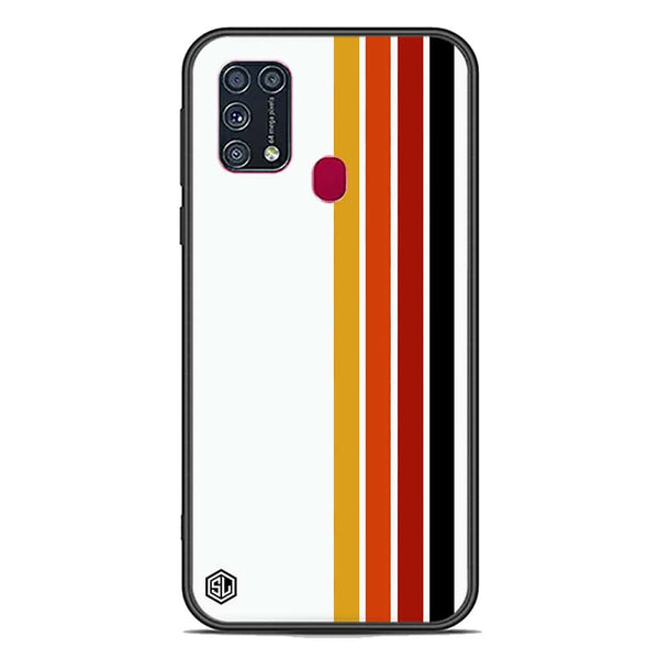 Retro Stripes Series Soft Phone Case - Premium Glass Case - Samsung Galaxy M31
