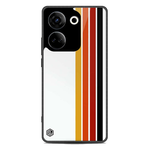 Retro Stripes Series Soft Phone Case - Metal Case - Tecno Camon 20 Pro