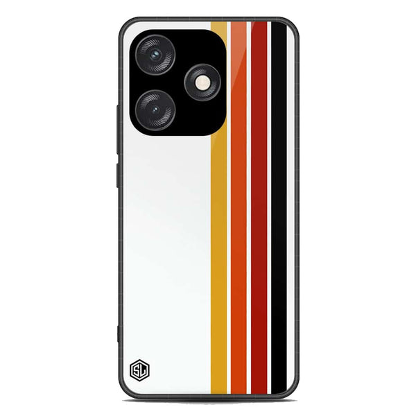 Retro Stripes Series Soft Phone Case - Metal Case - Tecno Spark 10C