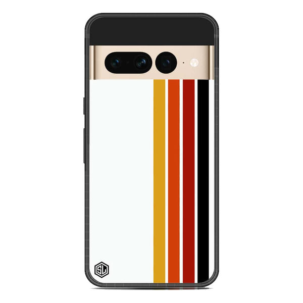 Retro Stripes Series Soft Phone Case - Metal Case - Google Pixel 7 Pro