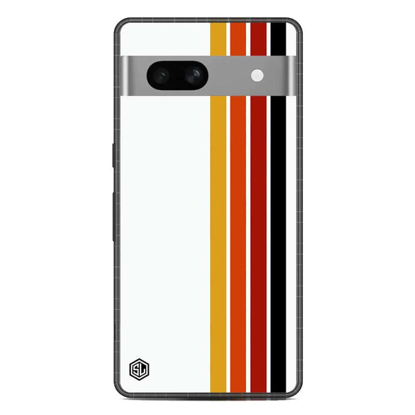 Retro Stripes Series Soft Phone Case - Metal Case - Google Pixel 7a
