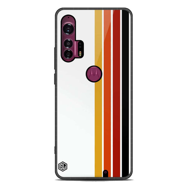 Retro Stripes Series Soft Phone Case - Metal Case - Motorola Edge Plus (2020)