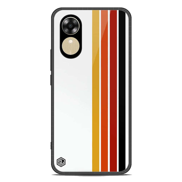 Retro Stripes Series Soft Phone Case - Premium Glass Case - Oppo A17k