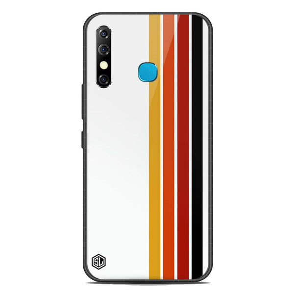 Retro Stripes Series Soft Phone Case - Premium Glass Case - Infinix Hot 8
