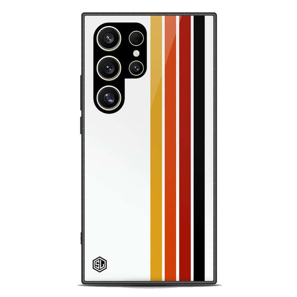 Retro Stripes Series Soft Phone Case - Premium Glass Case - Samsung Galaxy S24 Ultra