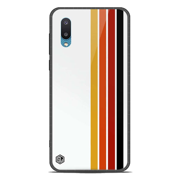 Retro Stripes Series Soft Phone Case - Premium Glass Case - Samsung Galaxy M02