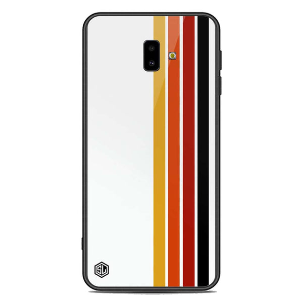 Retro Stripes Series Soft Phone Case - Premium Glass Case - Samsung Galaxy J6 Plus 2018