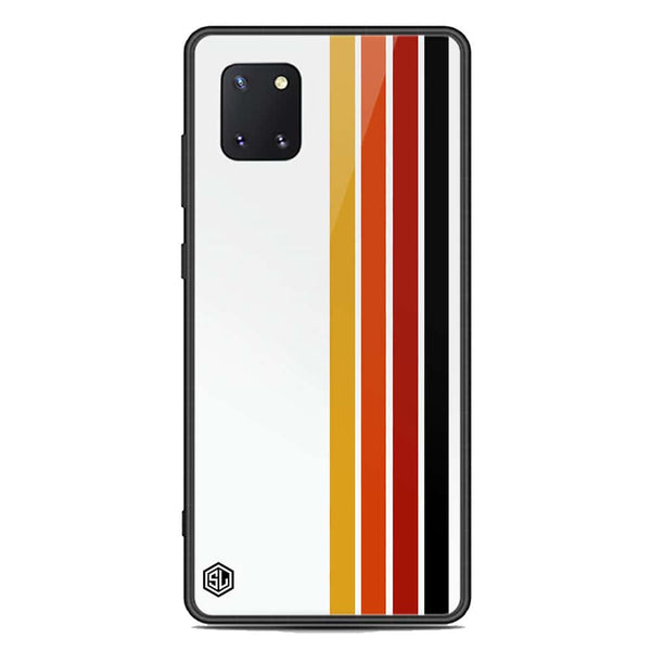 Retro Stripes Series Soft Phone Case - Premium Glass Case - Samsung Galaxy A81