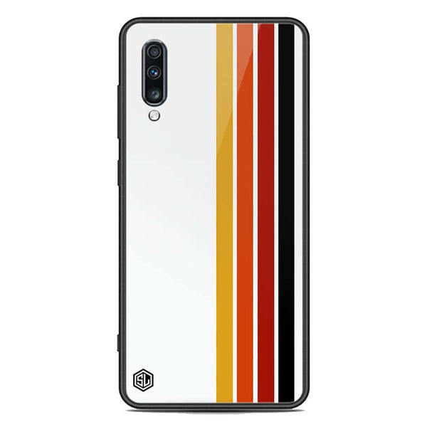 Retro Stripes Series Soft Phone Case - Premium Glass Case - Samsung Galaxy A70