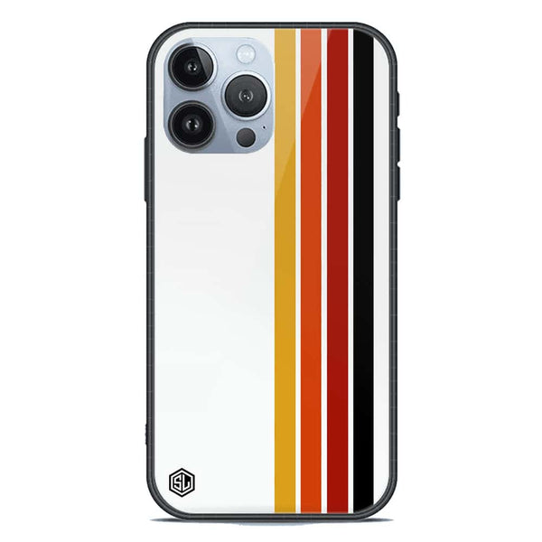 Retro Stripes Series Soft Phone Case - Premium Glass Case - iPhone 13 Pro Max
