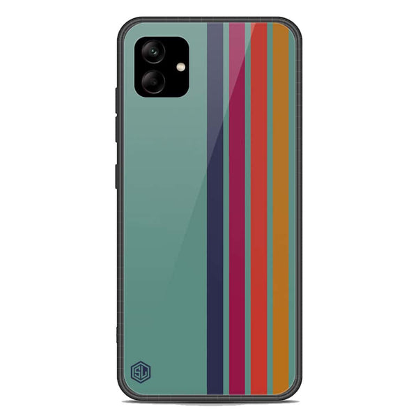 Retro Stripes Series Soft Phone Case - Premium Glass Case - Samsung Galaxy A04e