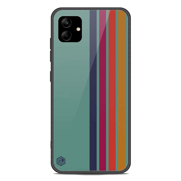 Retro Stripes Series Soft Phone Case - Premium Glass Case - Samsung Galaxy A04