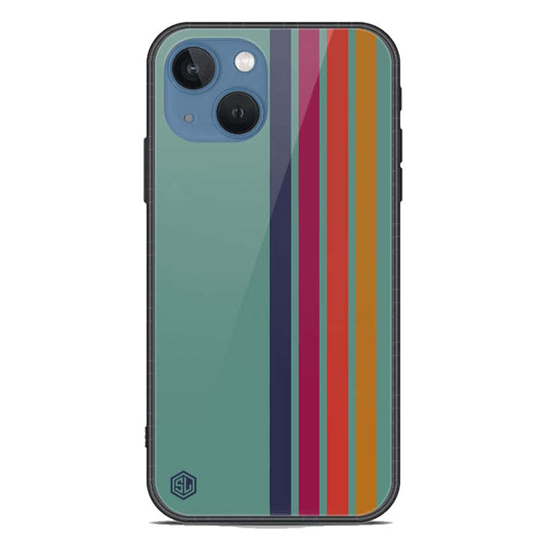 Retro Stripes Series Soft Phone Case - Premium Glass Case - iPhone 13