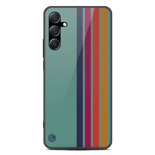 Retro Stripes Series Soft Phone Case - Premium Glass Case - Samsung Galaxy M53