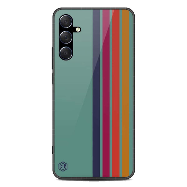 Retro Stripes Series Soft Phone Case - Premium Glass Case - Samsung Galaxy M54