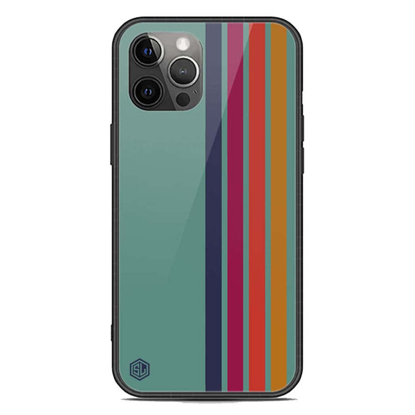 Retro Stripes Series Soft Phone Case - Premium Glass Case - iPhone 12 Pro Max