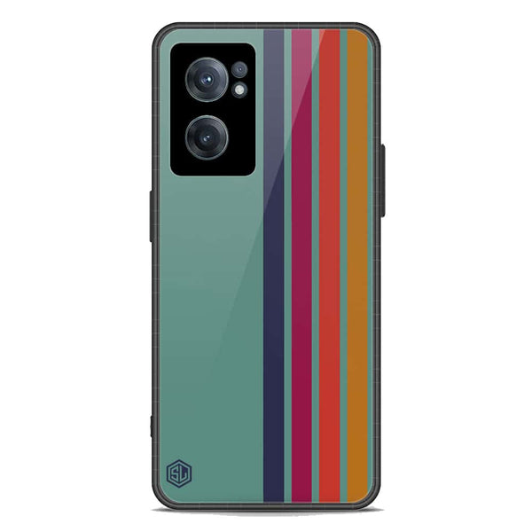 Retro Stripes Series Soft Phone Case - Premium Glass Case - OnePlus Nord CE 2 5G