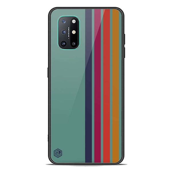 Retro Stripes Series Soft Phone Case - Premium Glass Case - OnePlus 8T