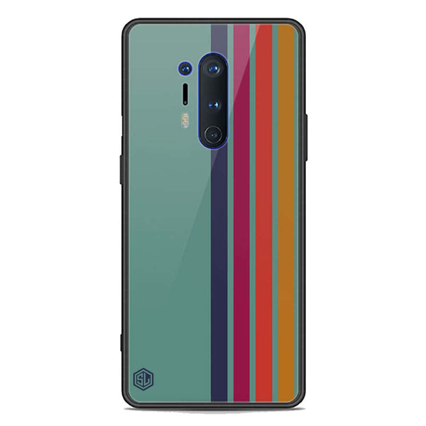 Retro Stripes Series Soft Phone Case - Premium Glass Case - OnePlus 8 Pro