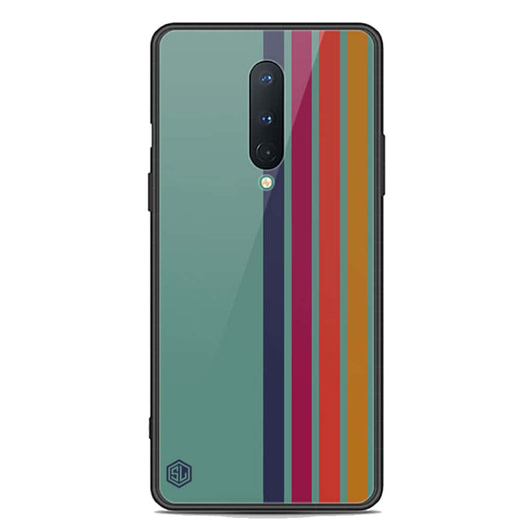 Retro Stripes Series Soft Phone Case - Premium Glass Case - OnePlus 8 4G
