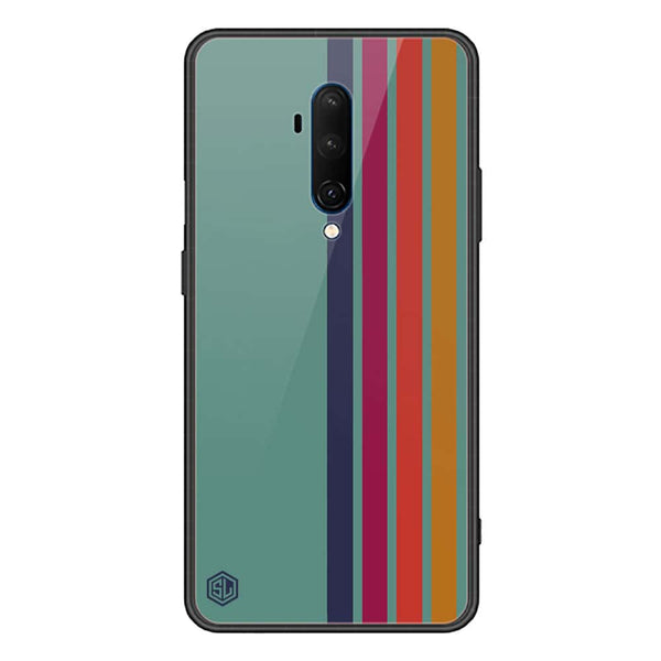 Retro Stripes Series Soft Phone Case - Premium Glass Case - OnePlus 7T Pro