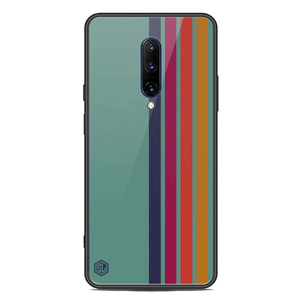 Retro Stripes Series Soft Phone Case - Premium Glass Case - OnePlus 7 Pro