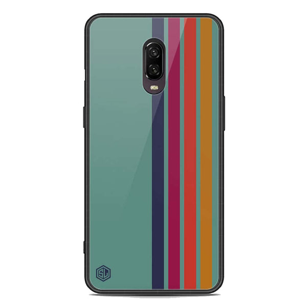 Retro Stripes Series Soft Phone Case - Premium Glass Case - OnePlus 6T