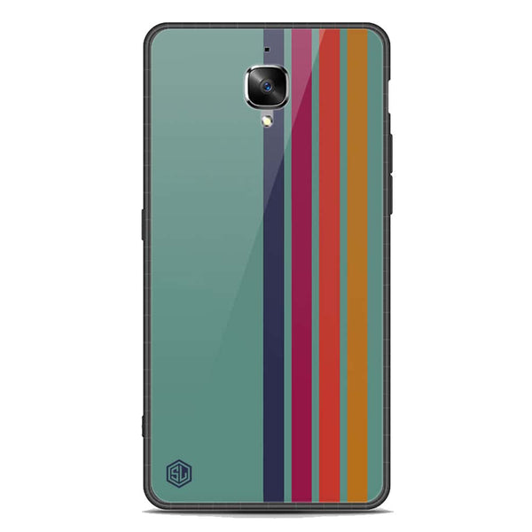 Retro Stripes Series Soft Phone Case - Premium Glass Case - OnePlus 3T