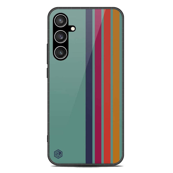 Retro Stripes Series Soft Phone Case - Premium Glass Case - Samsung Galaxy S23 FE
