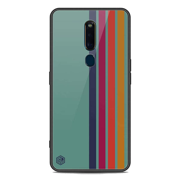 Retro Stripes Series Soft Phone Case - Premium Glass Case - Oppo R19