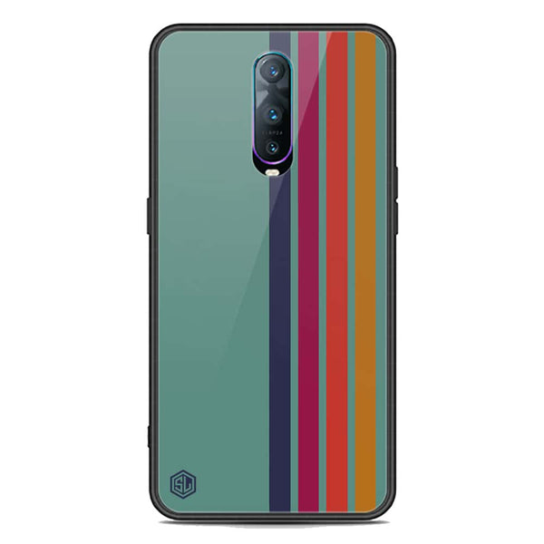 Retro Stripes Series Soft Phone Case - Premium Glass Case - Oppo R17 Pro