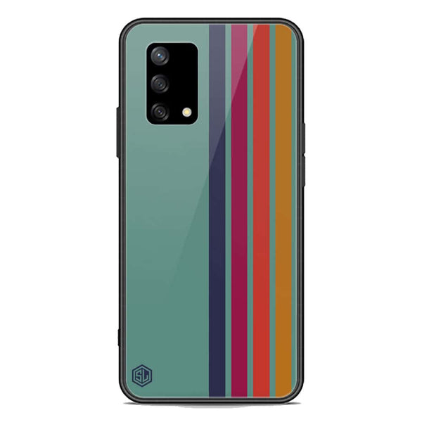Retro Stripes Series Soft Phone Case - Premium Glass Case - Oppo F19s