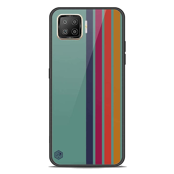 Retro Stripes Series Soft Phone Case - Premium Glass Case - Oppo F17