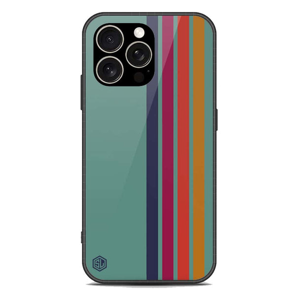 Retro Stripes Series Soft Phone Case - Premium Glass Case - iPhone 15 Pro