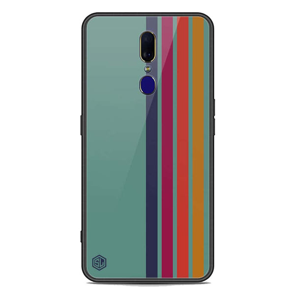 Retro Stripes Series Soft Phone Case - Premium Glass Case - Oppo F11