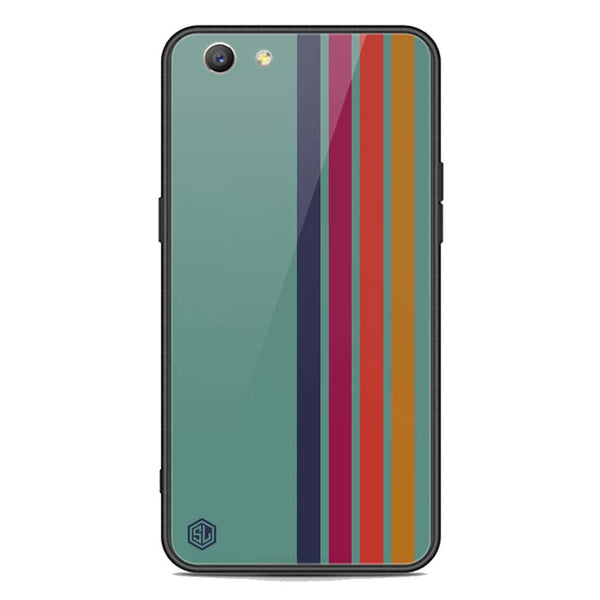 Retro Stripes Series Soft Phone Case - Premium Glass Case - Oppo F1S