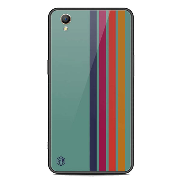 Retro Stripes Series Soft Phone Case - Premium Glass Case - Oppo A37