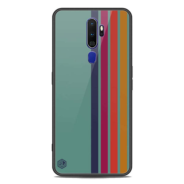 Retro Stripes Series Soft Phone Case - Premium Glass Case - Oppo A9 2020