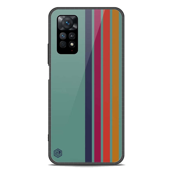 Retro Stripes Series Soft Phone Case - Premium Glass Case - Xiaomi Redmi Note 11 Pro