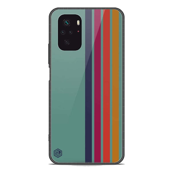 Retro Stripes Series Soft Phone Case - Premium Glass Case - Xiaomi Redmi Note 10S