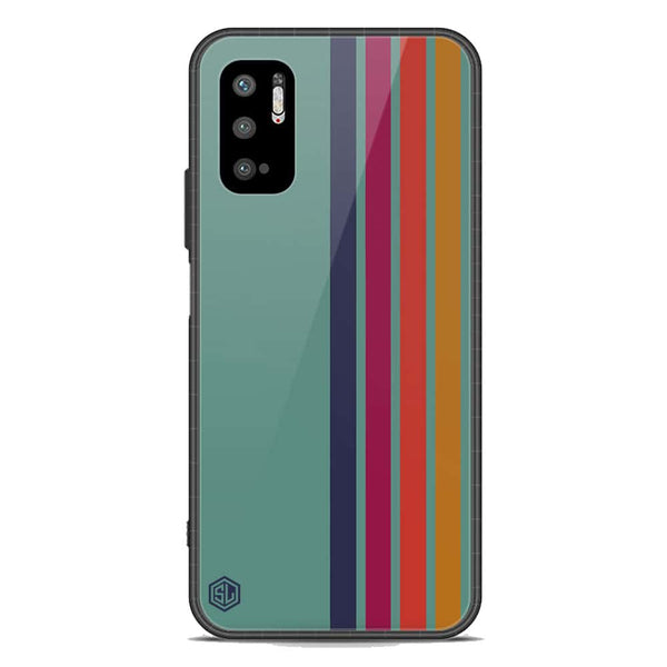 Retro Stripes Series Soft Phone Case - Premium Glass Case - Xiaomi Redmi Note 10 5G