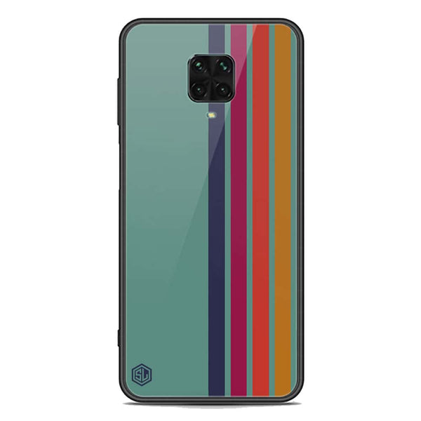 Retro Stripes Series Soft Phone Case - Premium Glass Case - Xiaomi Redmi Note 9 Pro