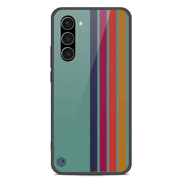 Retro Stripes Series Soft Phone Case - Premium Glass Case - Samsung Galaxy S23 5G