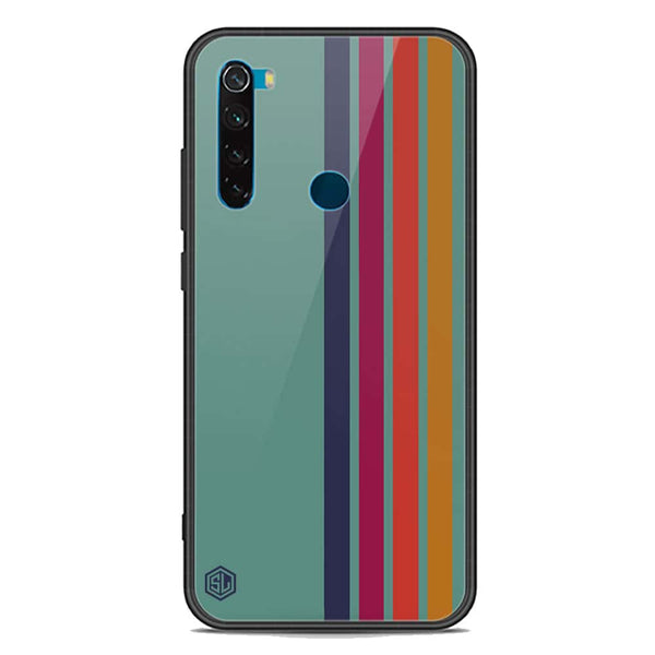 Retro Stripes Series Soft Phone Case - Premium Glass Case - Xiaomi Redmi Note 8 2021